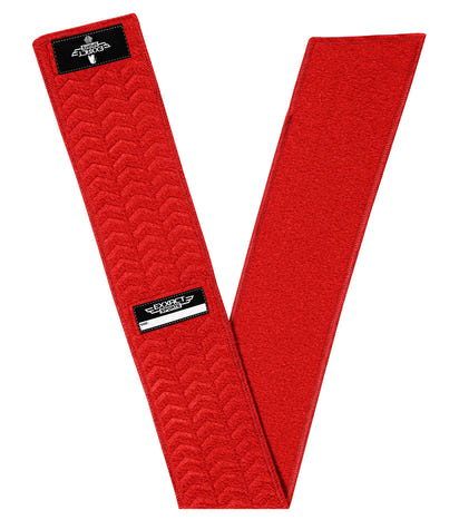 Streamer Football Towel with Hook & Loop Fastener (Red)
