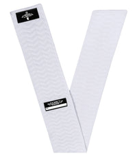Streamer Football Towel with Hook & Loop Fastener (White)