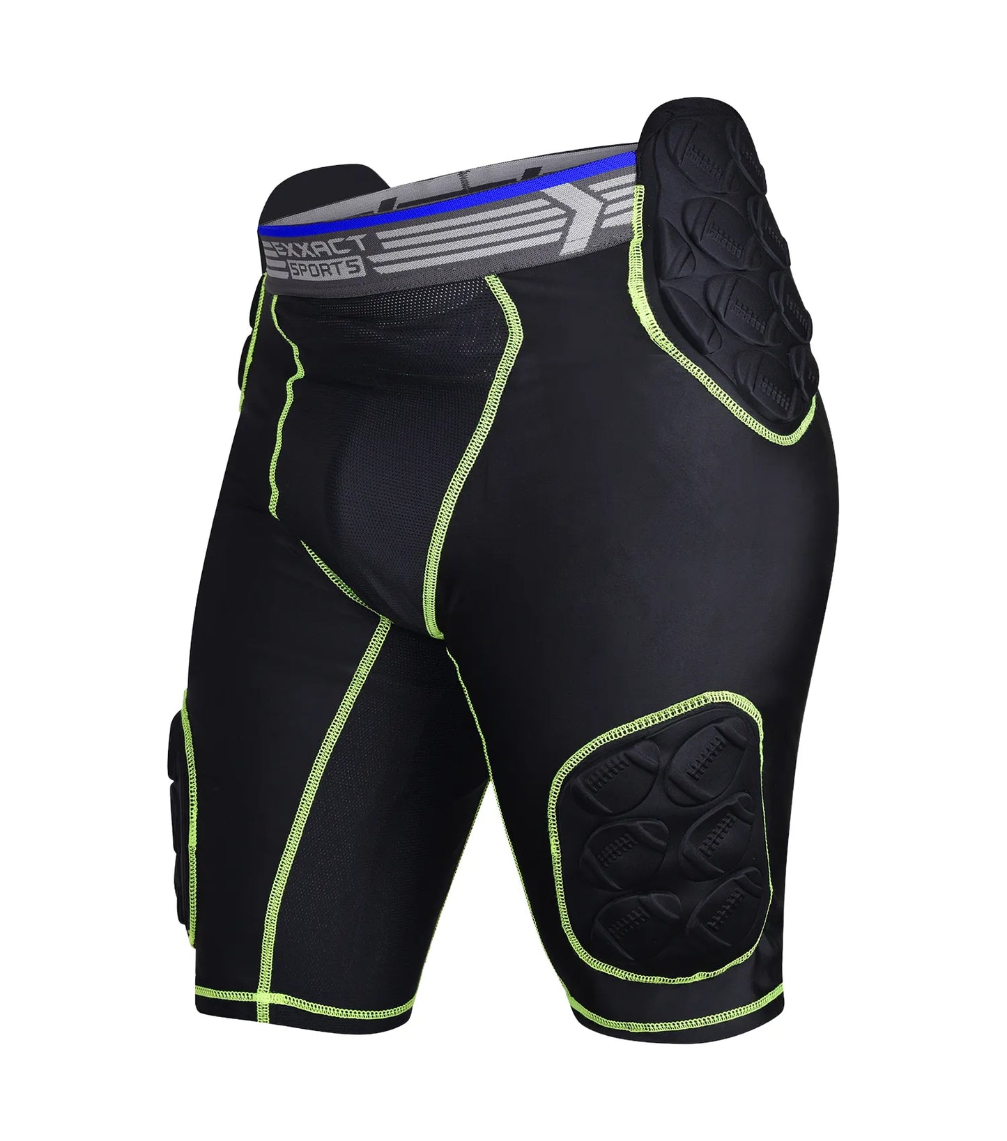 Touchdown 5-Pad Boys Football Girdle with Cup Pocket Black (Youth)