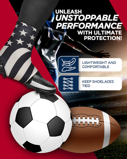 Spats Cleat Men & Boys Football Covers V (Gold Flag)
