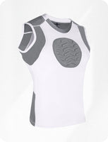 Youth Boys Baseball Chest Protector For Sternum Heart Protection (White)