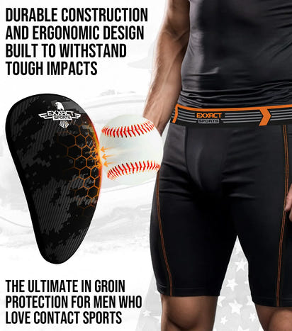 Lightweight Athletic Cup For Men & Boys with Soft Rim Comfort (Black Camo)