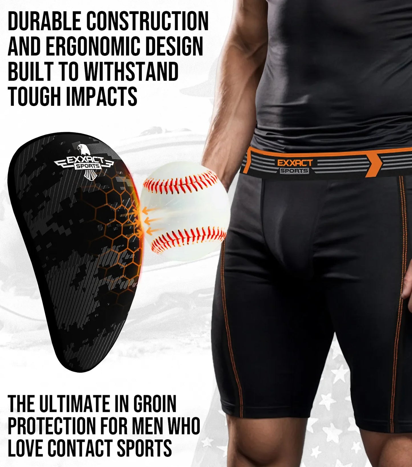 Lightweight Athletic Cup For Men & Boys with Soft Rim Comfort (Black Camo)