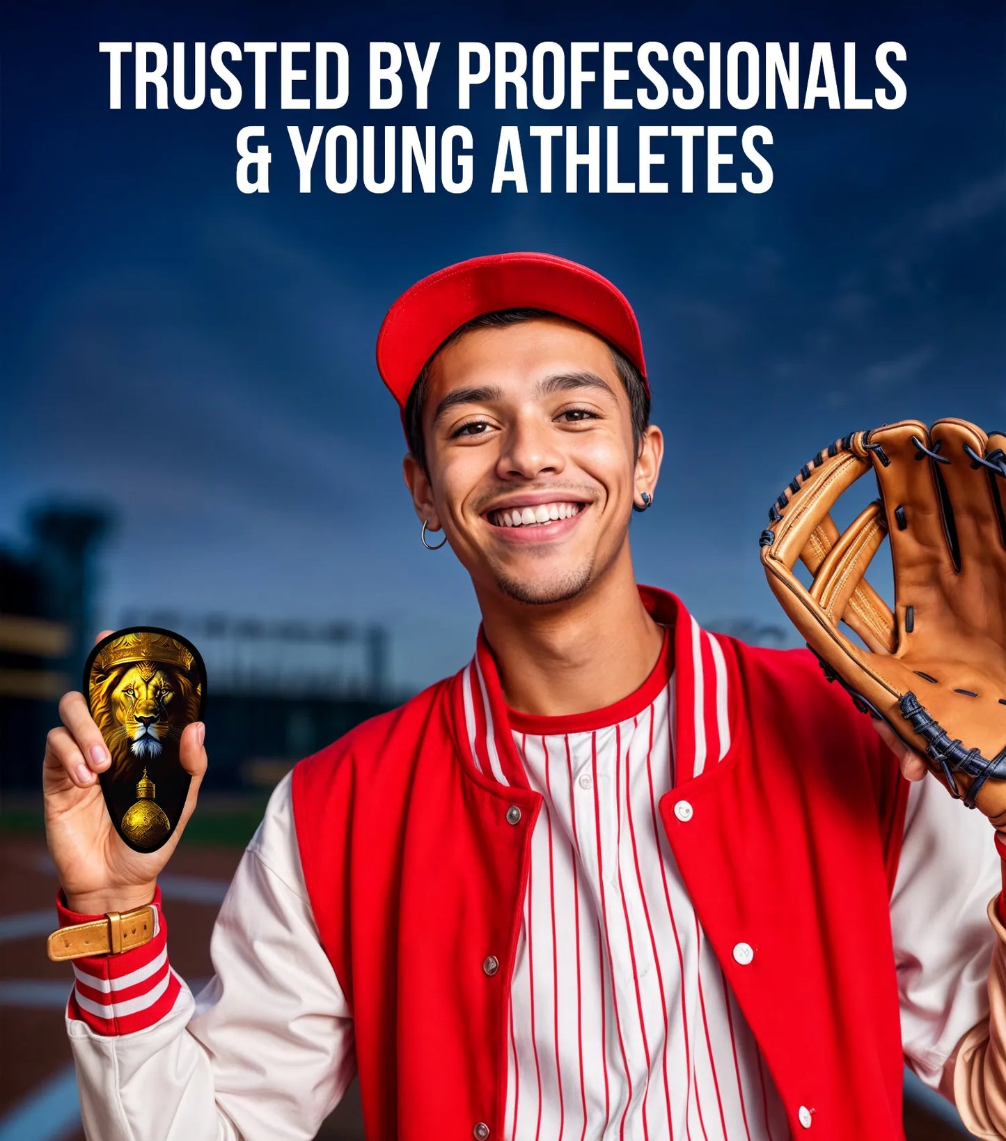 Lightweight Athletic Cup For Men & Boys with Soft Rim Comfort (Lion)