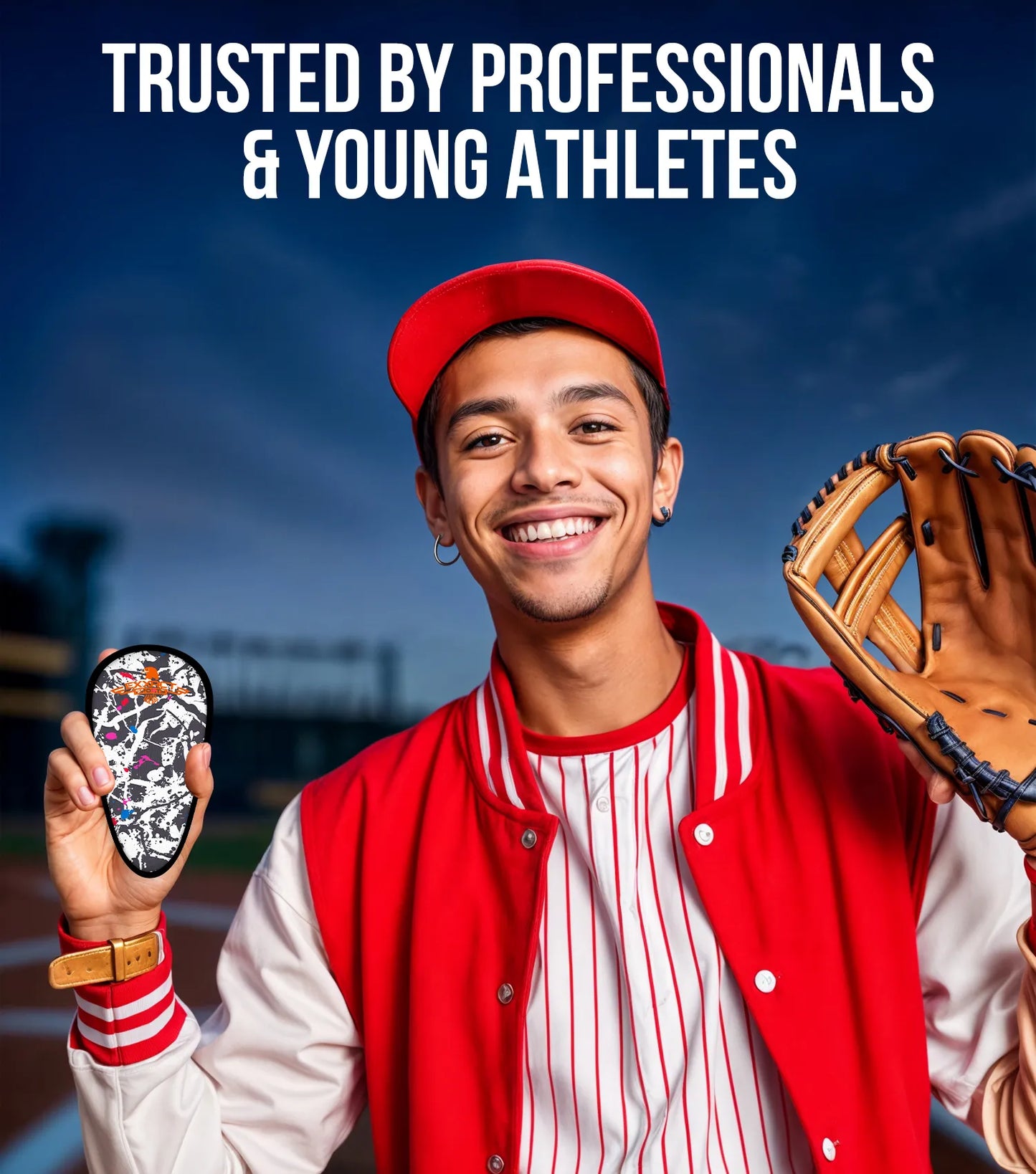 Lightweight Athletic Cup For Men & Boys with Soft Rim Comfort (Marble)