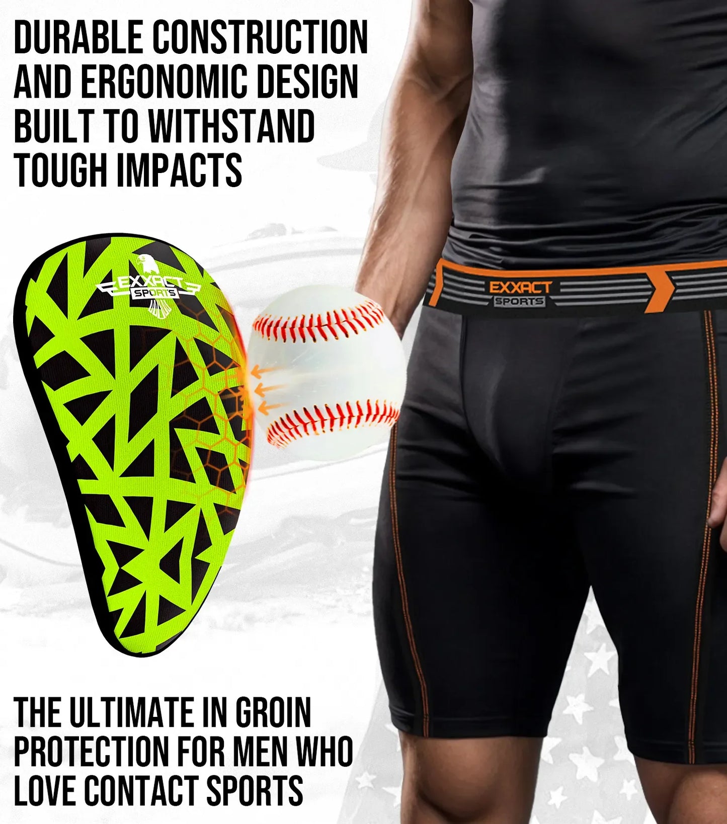 Lightweight Athletic Cup For Men & Boys with Soft Rim Comfort (Neon Green)