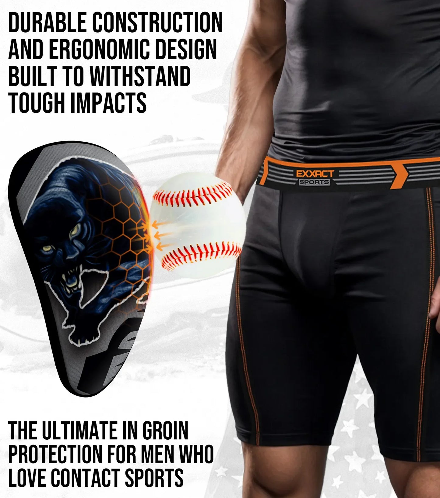 Lightweight Athletic Cup For Men & Boys with Soft Rim Comfort (Panther)