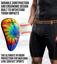 Lightweight Athletic Cup For Men & Boys with Soft Rim Comfort (Rainbow)