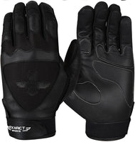 Padded Baseball Batting Gloves for Men & Women (Black)