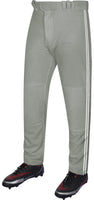 Proline Youth Full Length Baseball Pants with Stripes (Gray)