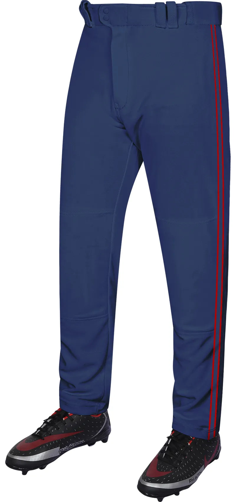 Proline Youth Full Length Baseball Pants with Stripes (Navy)