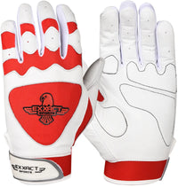 Padded Baseball Batting Gloves for Men & Women (Red)