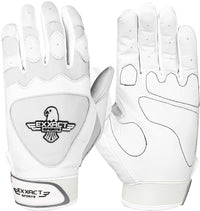 Padded Baseball Batting Gloves for Men & Women (White)