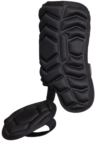 Baseball Batter's Leg Guard with Adjustable Straps (Black)