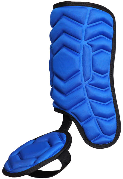 Baseball Batter's Leg Guard with Adjustable Straps (Royal Blue)