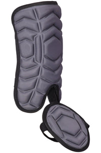Baseball Batter's Leg Guard with Adjustable Straps (Dark Gray)