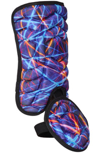 Baseball Batter's Leg Guard with Adjustable Straps (Lazer)