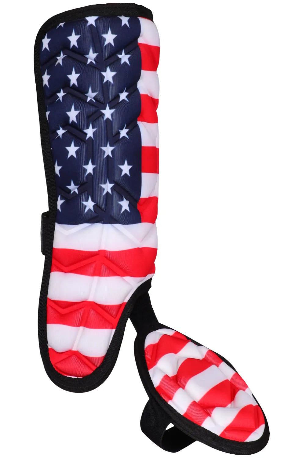 Baseball Batter's Leg Guard with Adjustable Straps (USA Flag)