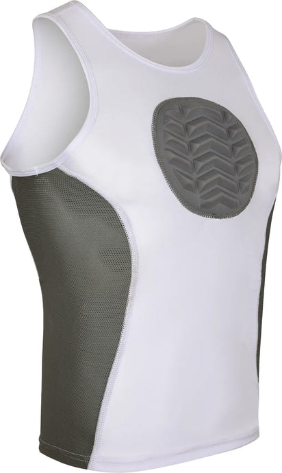 Tank Top Boys Baseball Chest Protector (White)