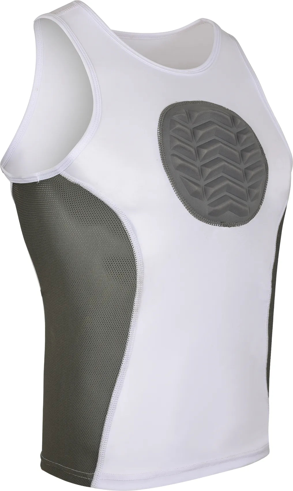 Tank Top Boys Baseball Chest Protector (White)