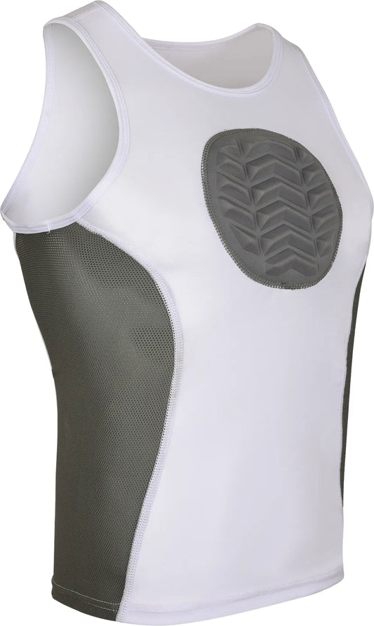 Tank Top Boys Baseball Chest Protector (White)