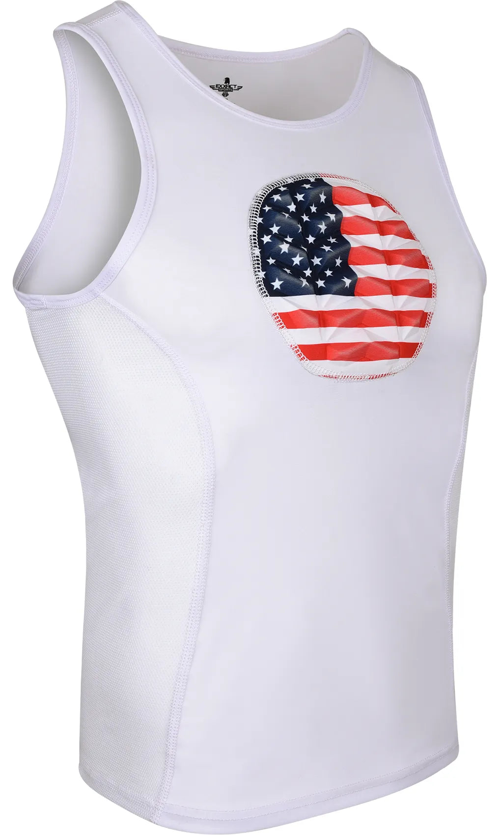 Tank Top Boys Baseball Chest Protector (White)
