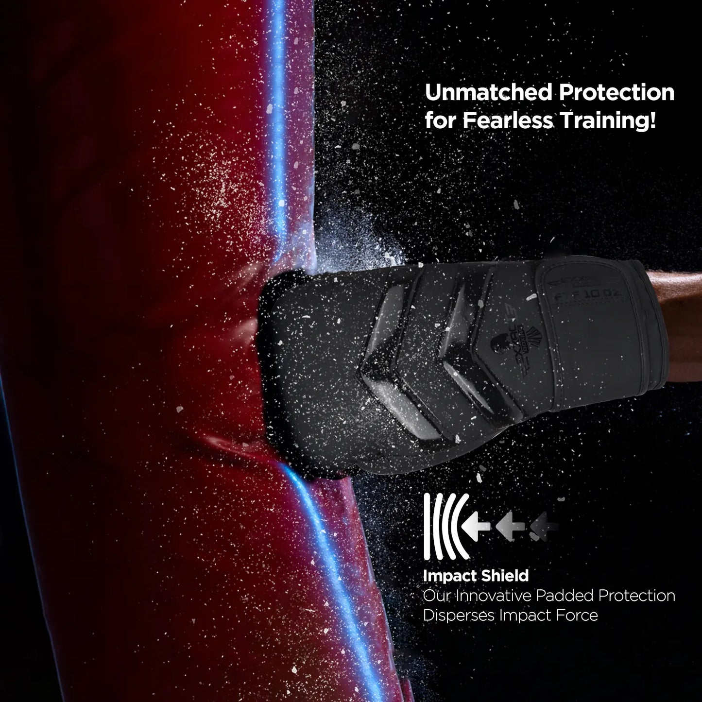 Clash Boxing Gloves for Men & Women (Black)