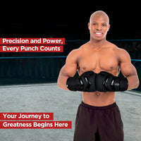 Clash Boxing Gloves for Men & Women (Black)