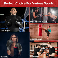 Clash Boxing Gloves for Men & Women (Black)