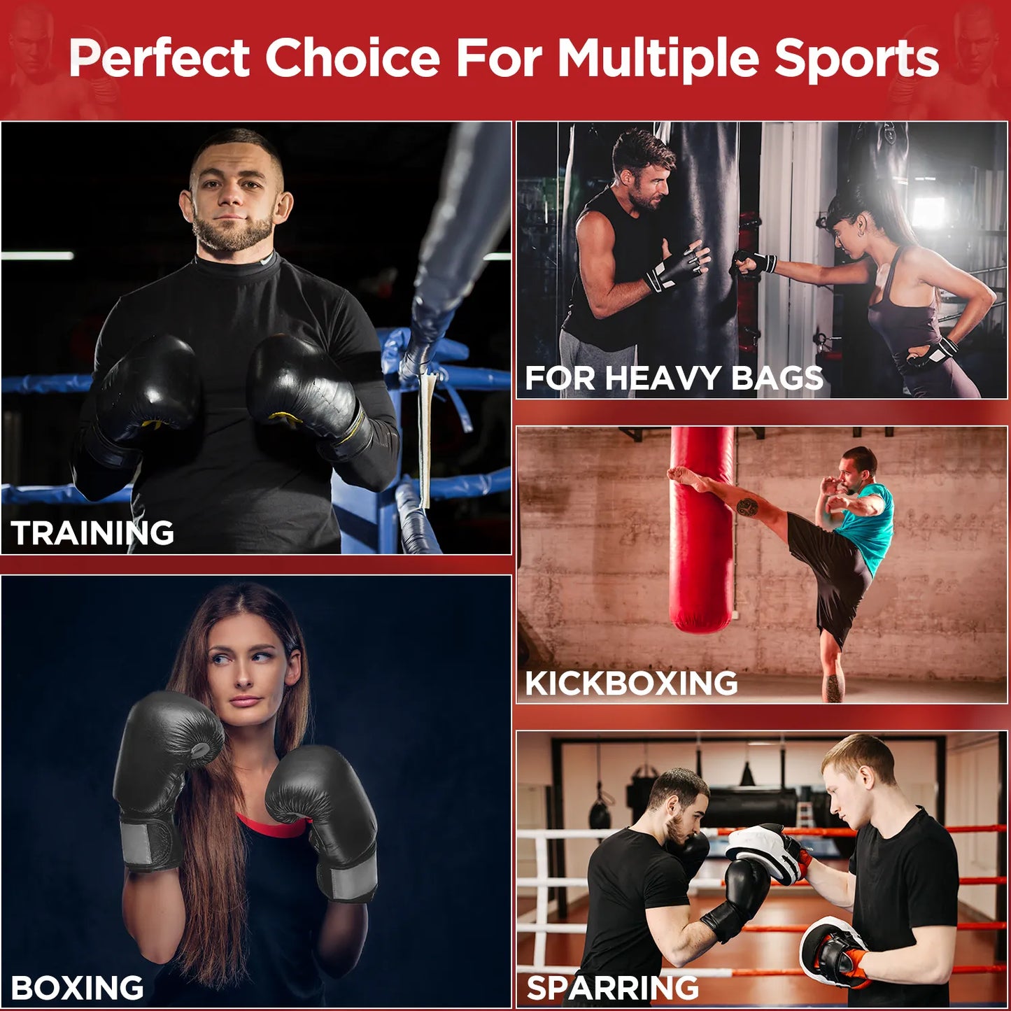 Clash Boxing Gloves for Men & Women (Black/Gold)