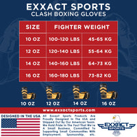 Clash Boxing Gloves for Men & Women (Black/Gold)