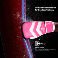 Clash Boxing Gloves for Men & Women (Baby Pink/White)
