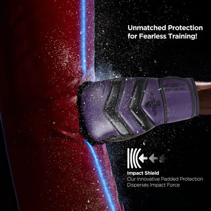 Clash Boxing Gloves for Men & Women (Purple/Black)