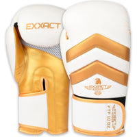 Clash Boxing Gloves for Men & Women (White/Gold)