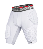 Elite 5-Pad Men Football Girdle with Cup Pocket White (Adult)