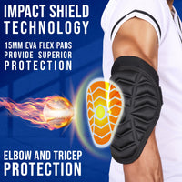 Defender Baseball Elbow Guard with Adjustable Strap (Black)