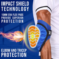 Defender Baseball Elbow Guard with Adjustable Strap (Royal Blue)