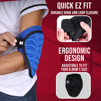 Defender Baseball Elbow Guard with Adjustable Strap (Royal Blue)