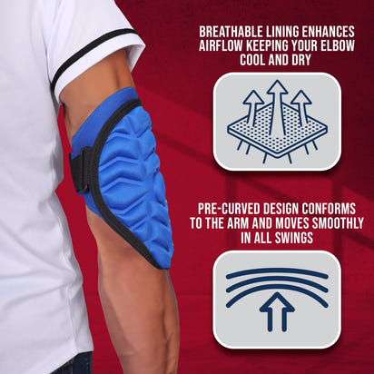 Defender Baseball Elbow Guard with Adjustable Strap (Royal Blue)
