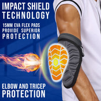 Defender Baseball Elbow Guard with Adjustable Strap (Dark Gray)