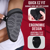 Defender Baseball Elbow Guard with Adjustable Strap (Dark Gray)