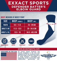 Defender Baseball Elbow Guard with Adjustable Strap (Lazer)