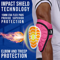 Defender Baseball Elbow Guard with Adjustable Strap (Pink)