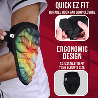 Defender Baseball Elbow Guard with Adjustable Strap (Tie Dye)