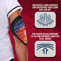 Defender Baseball Elbow Guard with Adjustable Strap (Tie Dye)
