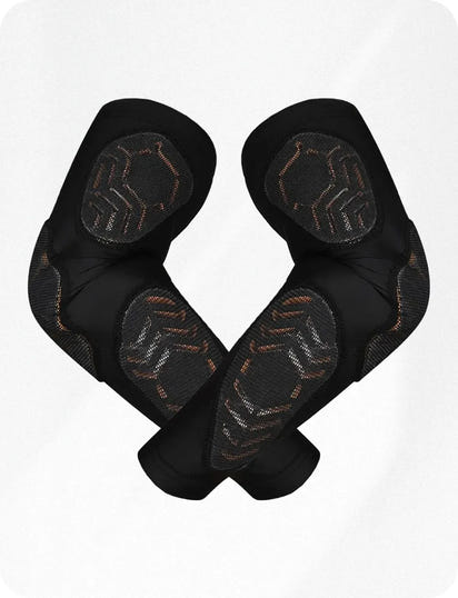 Compression 3-Padded Arm Sleeve , Football & Baseball 1 Pair (Black)