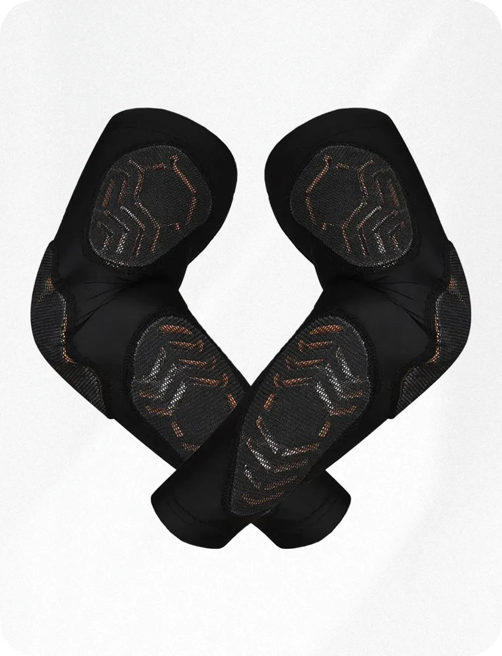 Compression 3-Padded Arm Sleeve , Football & Baseball 1 Pair (Black)