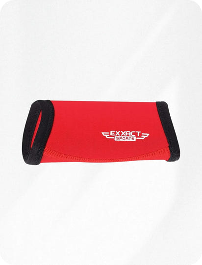 Neoprene Chin Strap Cover for Ultimate Comfort and Protection (Red)