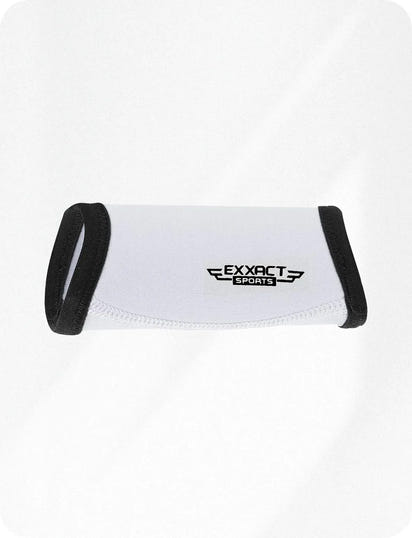 Neoprene Chin Strap Cover for Ultimate Comfort and Protection (White)