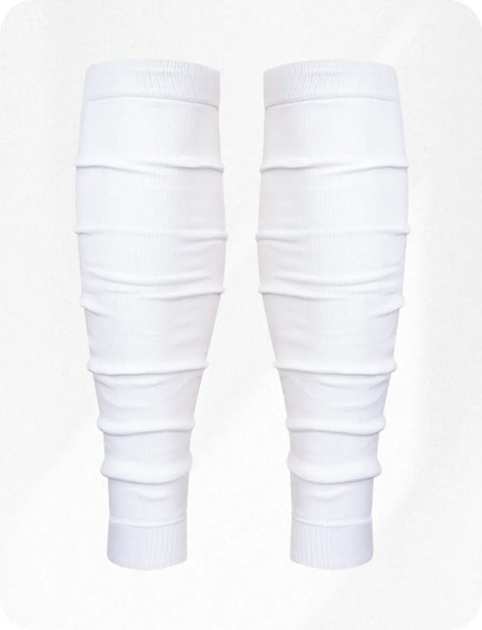 Football Leg Sleeves Men's & Boys (1 Pair) White